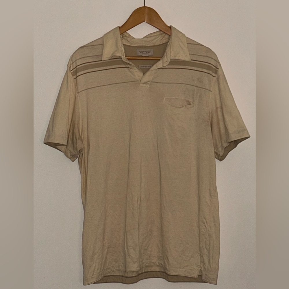 Banana Republic Men's Tan Polo Shirt